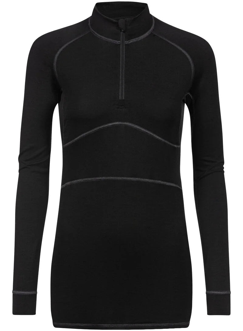 Ullundertøy genser med hals, glidelås zipper, ull virgin wool Prfrmnc+ Mey, Frilin undertøy norge dame