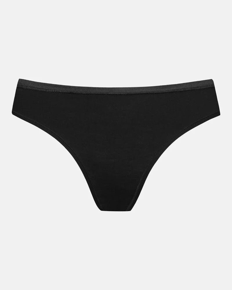 Thong string modal svart, Modal Pure Mey, Undertøy Frilin
