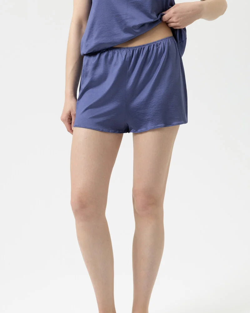 Pysjamas shorts french knickers viskose nattøy, blå blue so elegant Mey, norge dame frilin