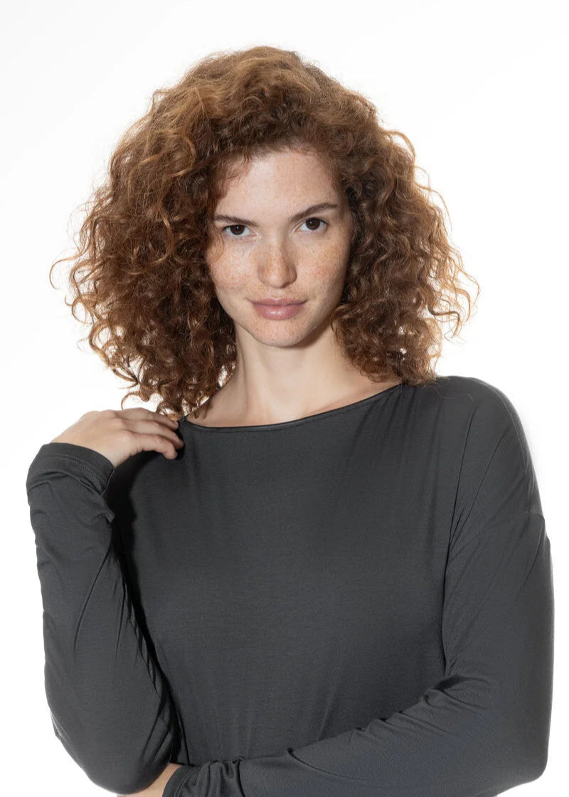 Genser modal grå pysjamas pure chic Mey grey, nattøy loungewear dame norge frilin
