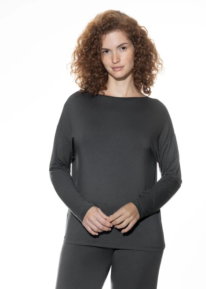 Genser modal grå pysjamas pure chic Mey grey, nattøy loungewear dame norge frilin