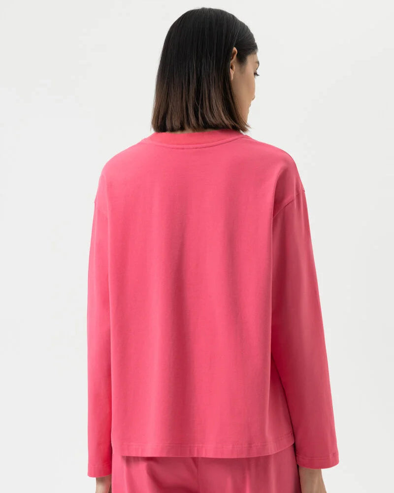 Sweatshirt jumper genser loungewear Mey, rosa hot paradise pink bomull cotton, Nattøy undertøy dame norge frilin
