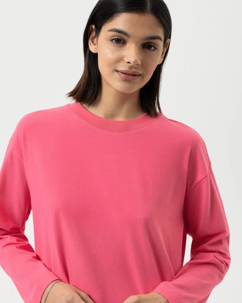 Sweatshirt jumper genser loungewear Mey, rosa hot paradise pink bomull cotton, Nattøy undertøy dame norge frilin
