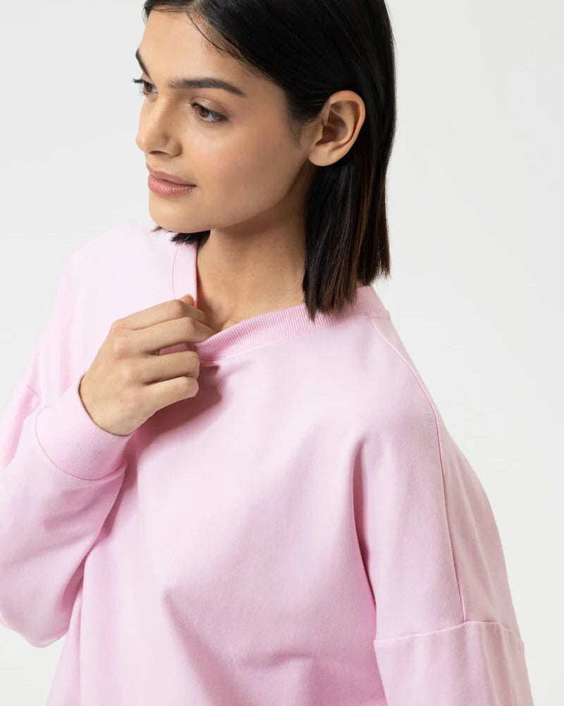 Sweatshirt jumper genser loungewear Mey, rosa soft pink bomull cotton, Nattøy undertøy dame norge frilin