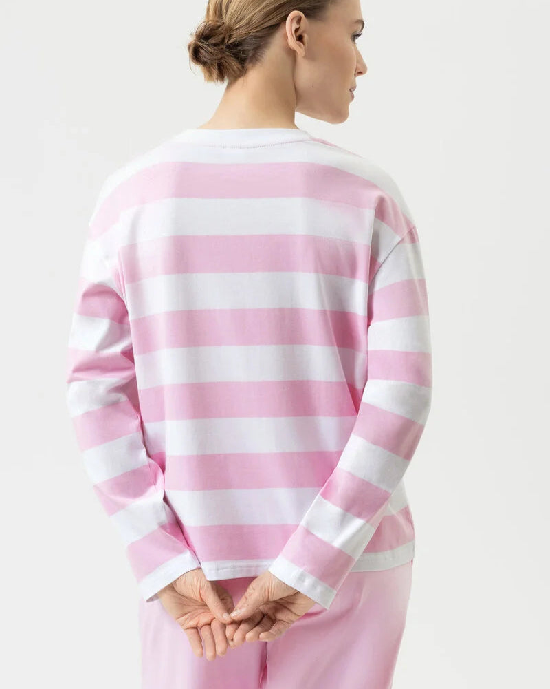 Sweatshirt jumper genser loungewear Mey, rosa soft pink bomull cotton, Nattøy undertøy dame norge frilin