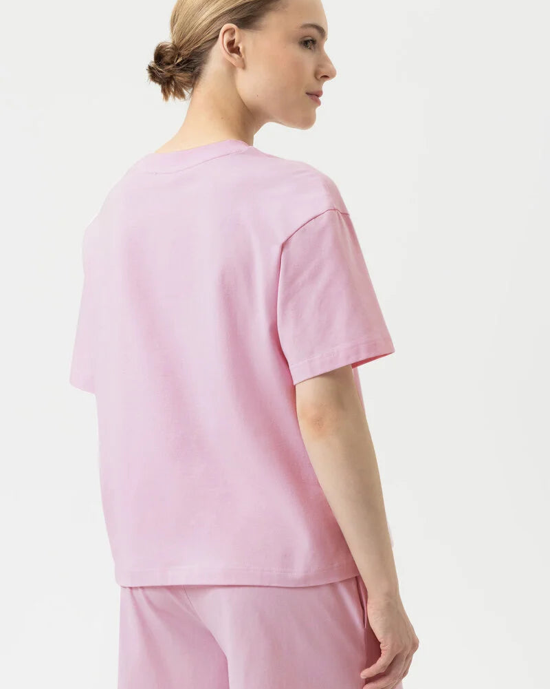 T-skjorte loungewear Mey, rosa soft pink bomull cotton, Nattøy undertøy dame norge frilin