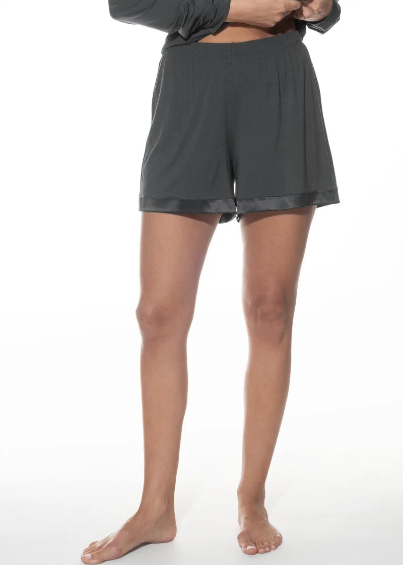 Shorts modal grå pysjamas loungewear pure chic Mey grey, nattøy dame norge frilin