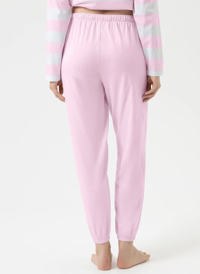 Joggebukse nattbukse pysjamas pysj Mey, rosa soft pink bomull cotton, Nattøy undertøy dame norge frilin