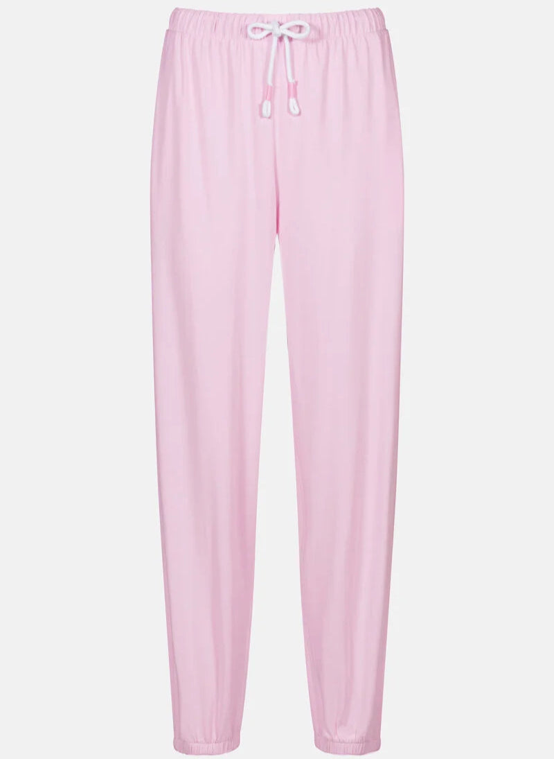 Joggebukse nattbukse pysjamas pysj Mey, rosa soft pink bomull cotton, Nattøy undertøy dame norge frilin