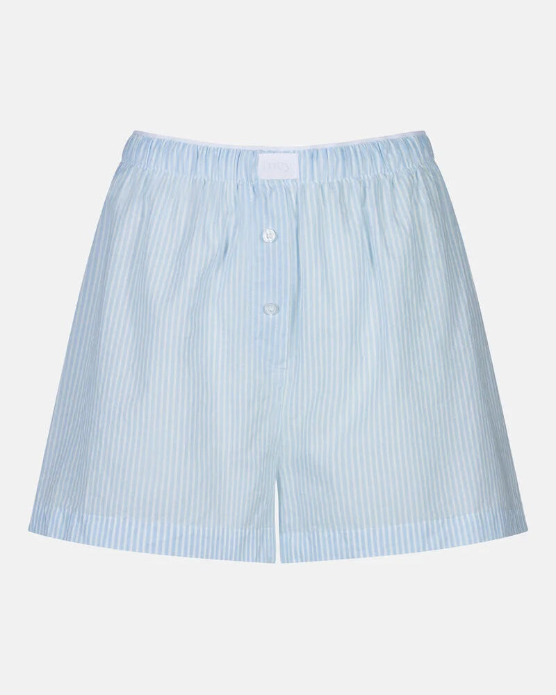 Nattøy shorts pysj bomull blå striper, Mey cotton stripes, Frilin undertøy norge