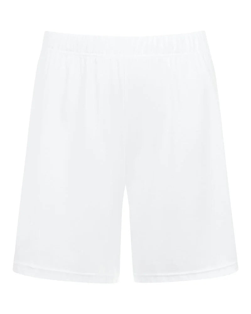 Nattøy pysjamas bomull, dame norge, mey sleepsation Malea, bermuda shorts hvit white