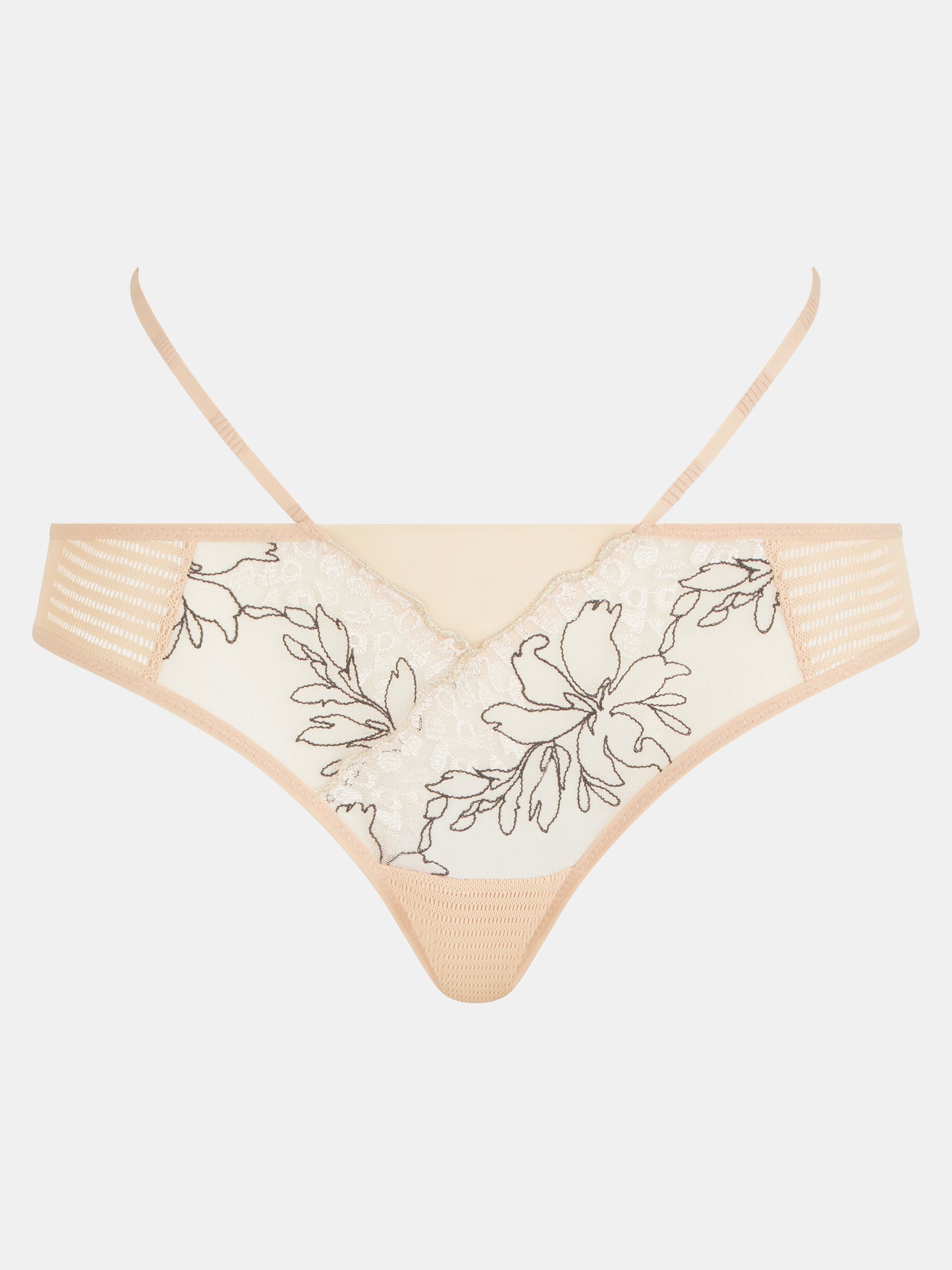 Undertøy tanga thong, nude beige, chantelle pulp