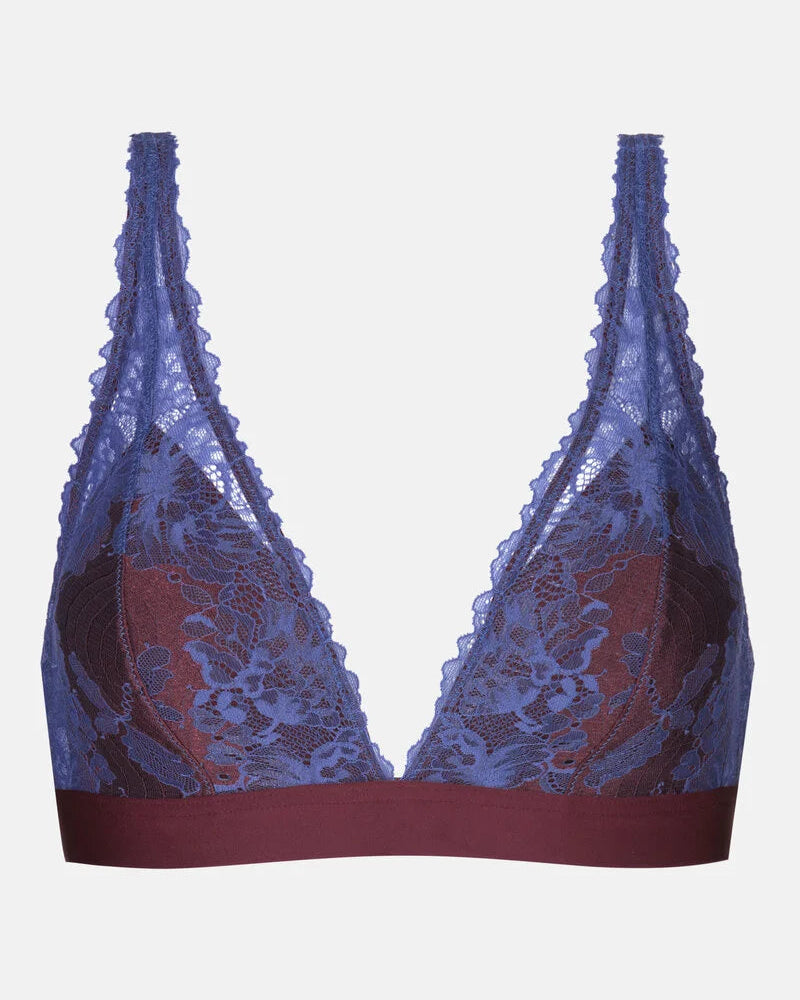 Triangel BH spilefri Mey poetry dream boysenberry burgunder blå, undertøy dame norge Frilin