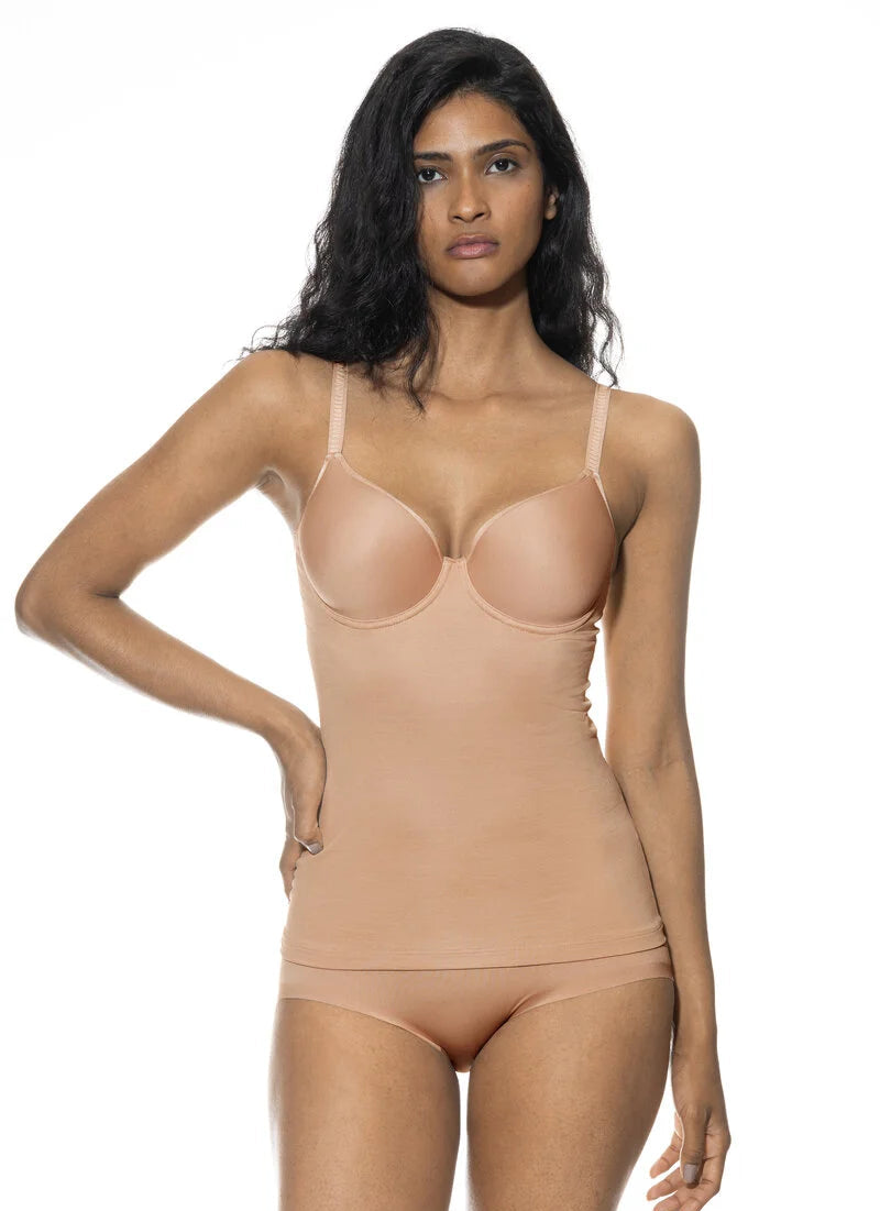 BH-topp singlet Full cup spacer glatt cream tan beige nude, Joan Mey, Undertøy norge dame Frilin
