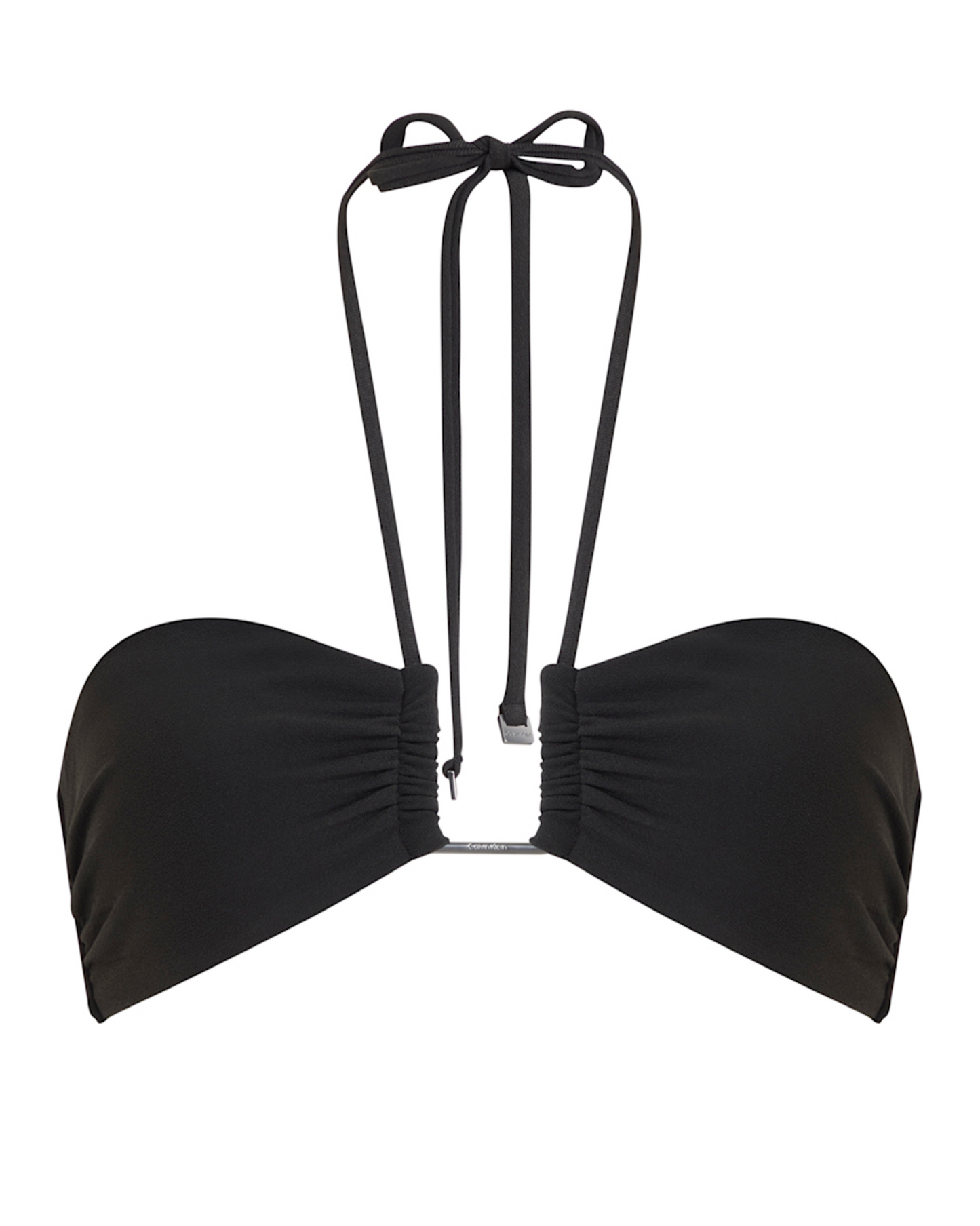 Bikini bandeau topp calvin klein wire swimwear svart sort black, norge frilin badetøy