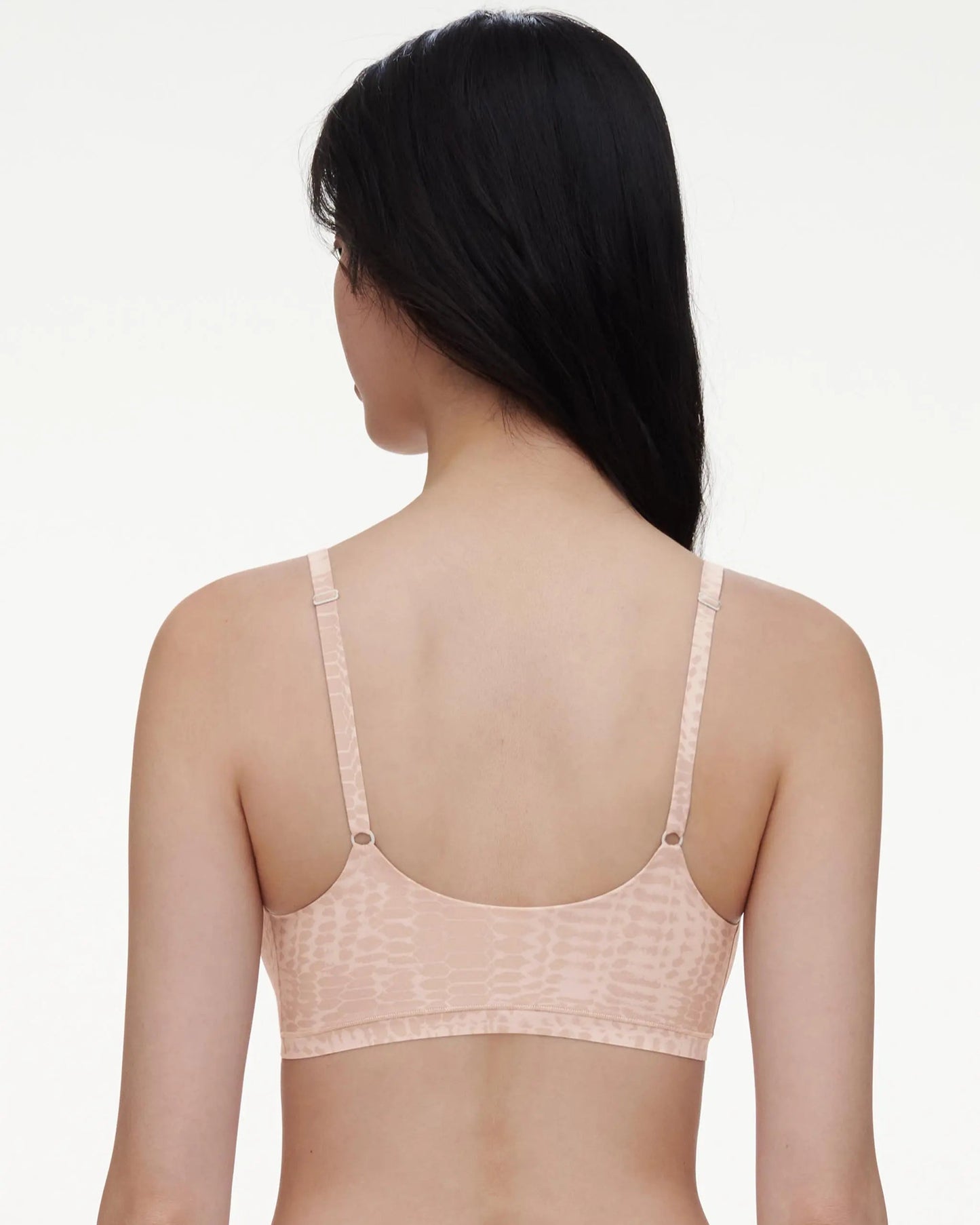 Bralette softstretch topp spilefri chantelle, undertøy sømløs snake print beige, dame norge Frilin