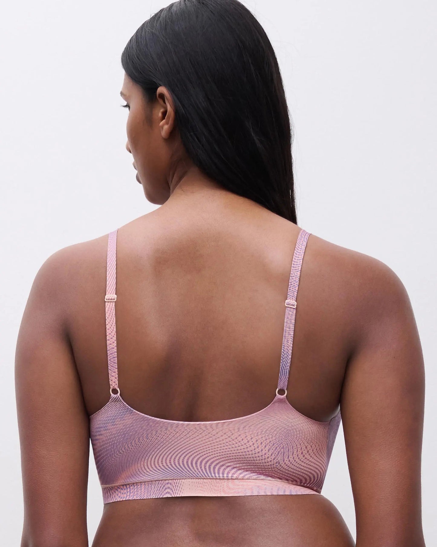 Bralette softstretch topp spilefri chantelle, mønster Iris print, undertøy sømløs dame norge Frilin