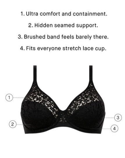 BH Full cup Covering molded comfort, svart Chantelle Norah Undertøy frilin dame
