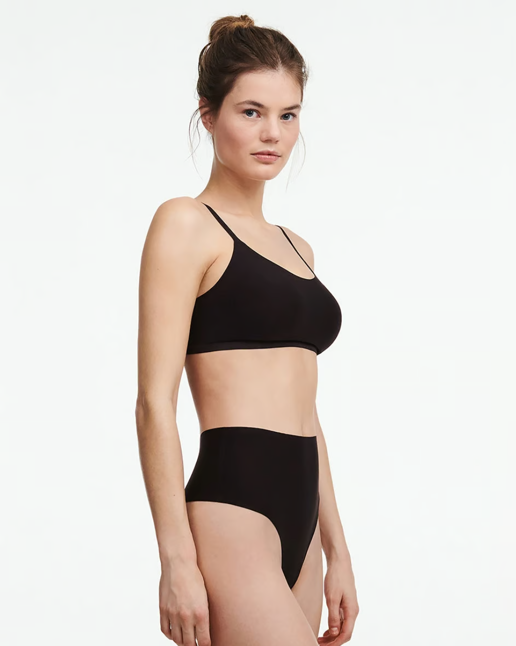 Softstetch bralette svart black, chantelle frilin, BH undertøy norge dame