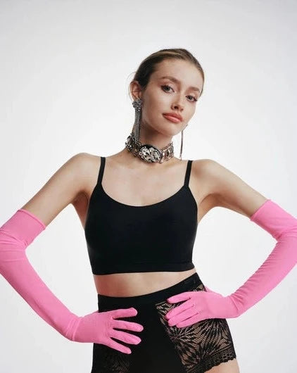 Softstetch bralette svart black, chantelle frilin, BH undertøy norge dame