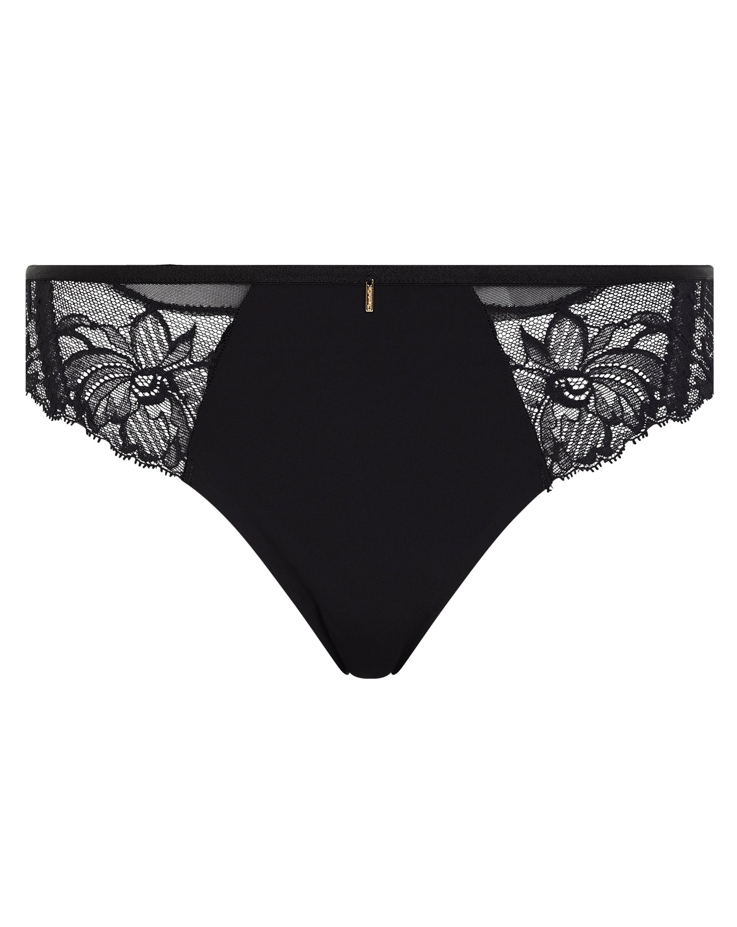 Truse tanga thong chantelle orangerie dream svart blonde, undertøy frilin norge