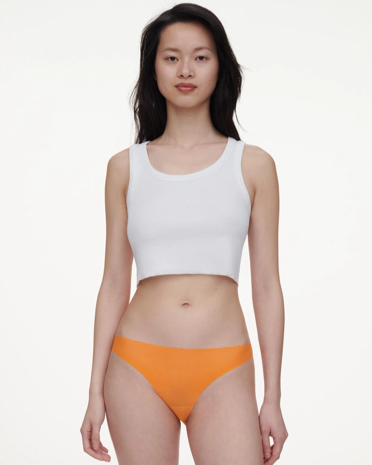 Undertøy truse sømløs oransje orange brief, norge dame, chantelle pulp, frilin.no frilin