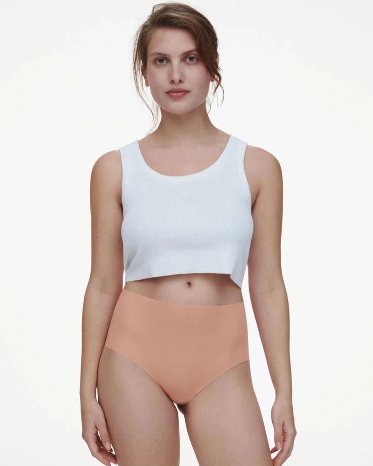 Undertøy truse høyt liv high waist, chantelle pulpies, nude beige blush