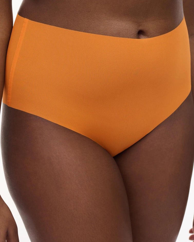 Truse høy liv oransje orange sømløs high waist brief, norge dame, chantelle pulp, Undertøy frilin frilin.no