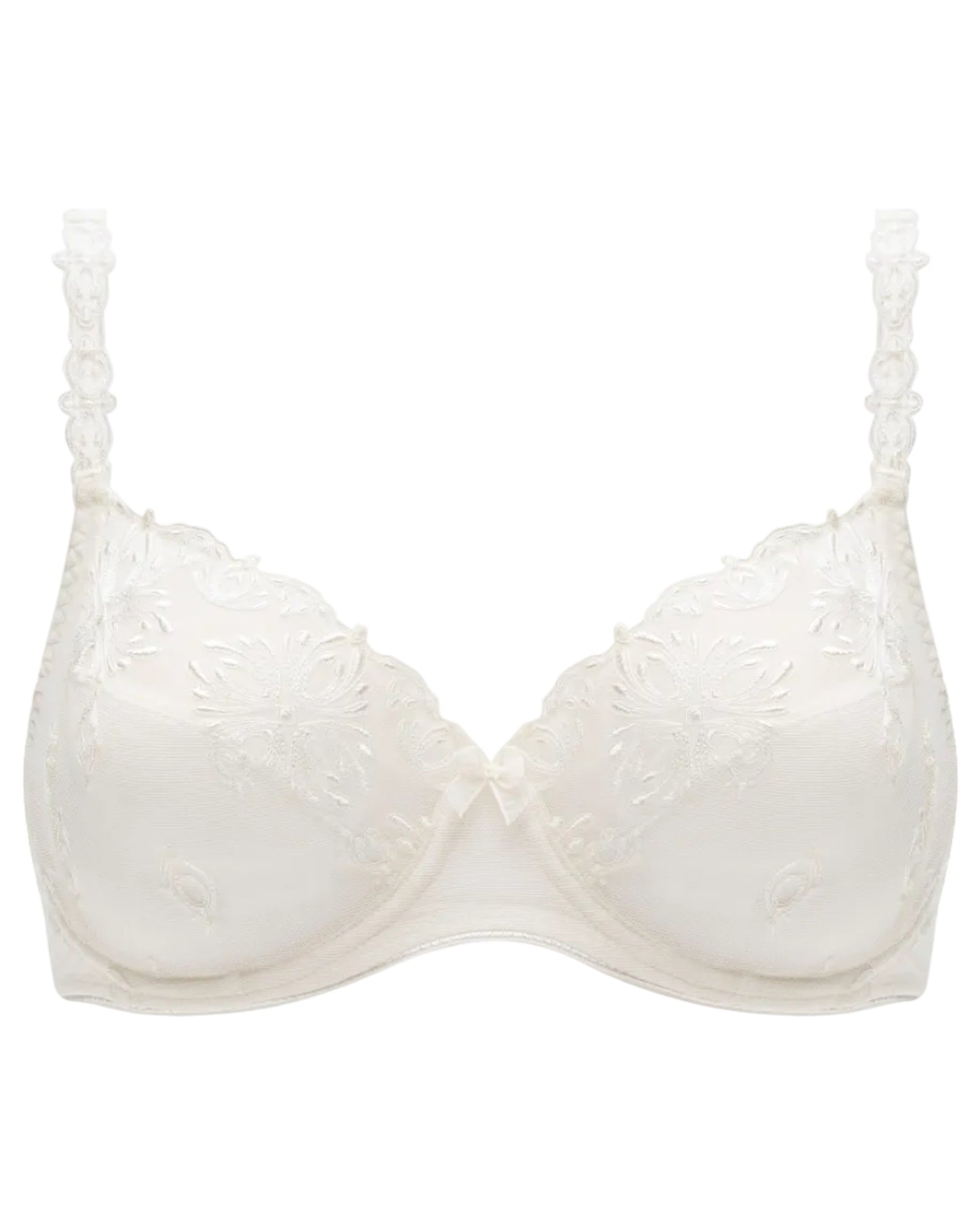 BH full cup 3-part covering, Chantelle Champs Elysées ivory hvit, Undertøy Frilin Norge