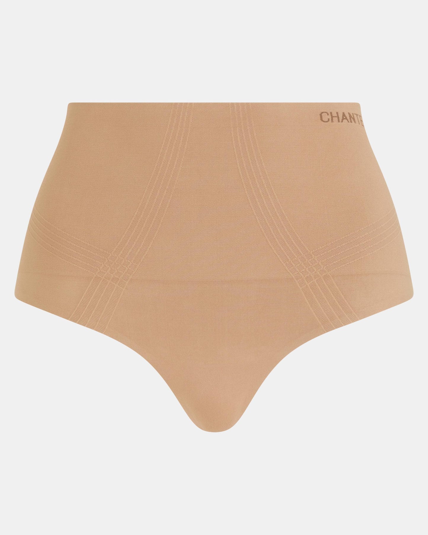 Thong shapewear hold-in high waist string høyt liv, undertøy norge dame, chantelle, nude beige brun terracotta