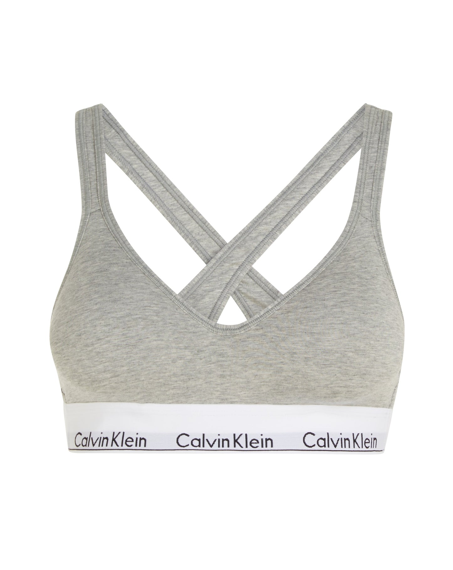 Calvin Klein bralette lift push, undertøy bomull grå