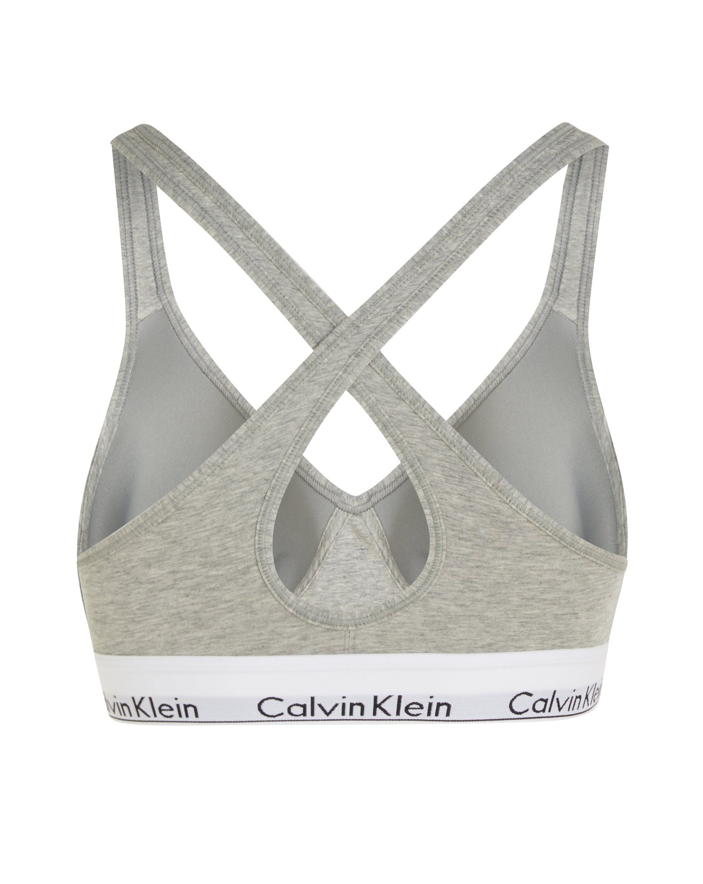 Calvin Klein bralette lift push, undertøy bomull grå