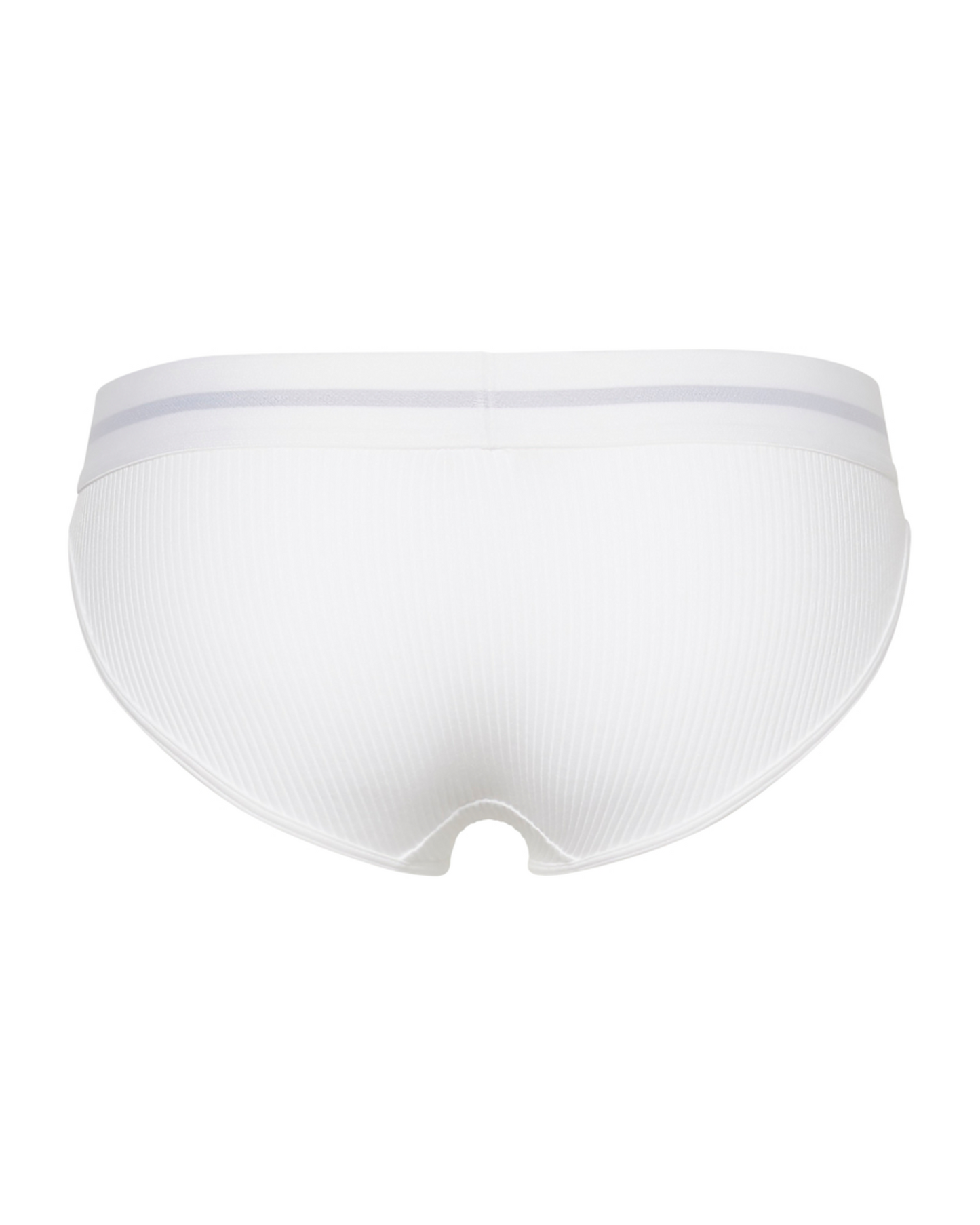 Truse bikini Calvin Klein bomull rib hvit, cotton modal, frilin