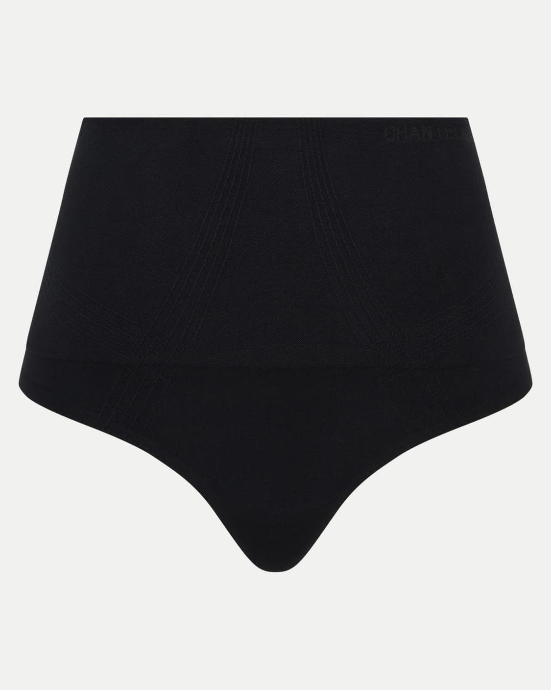 Thong høyt liv shapewear hold-in high waist string, undertøy norge dame, chantelle, svart black
