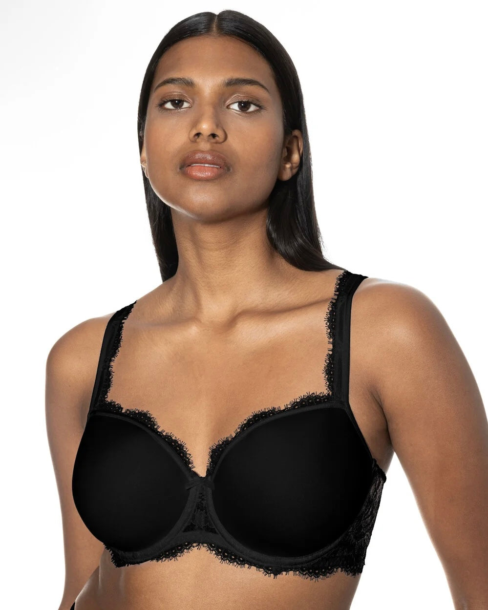 BH Mey amazing black svart balconette spacer vattert halv cup undertøy