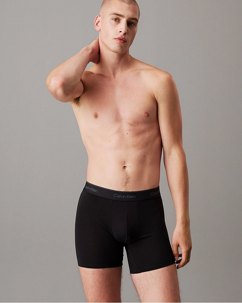 Boxer herre 3 pakk calvin klein, svart blå underbukse, Frilin undertøy underwear