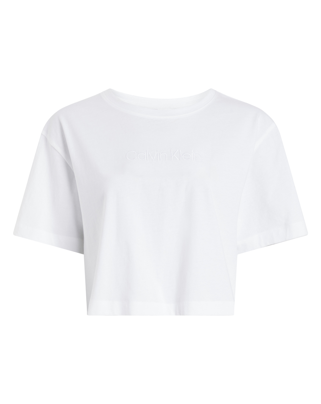 Calvin Klein Undertøy Norge Dame T-skjorte hvit bomull cropped