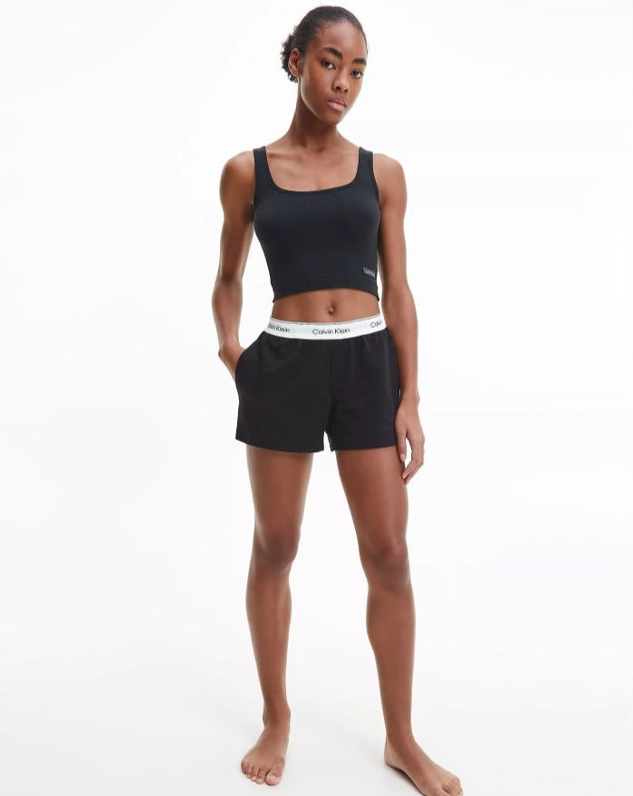 Calvin Klein shorts lougewear nattøy pysjamas, bomull svart