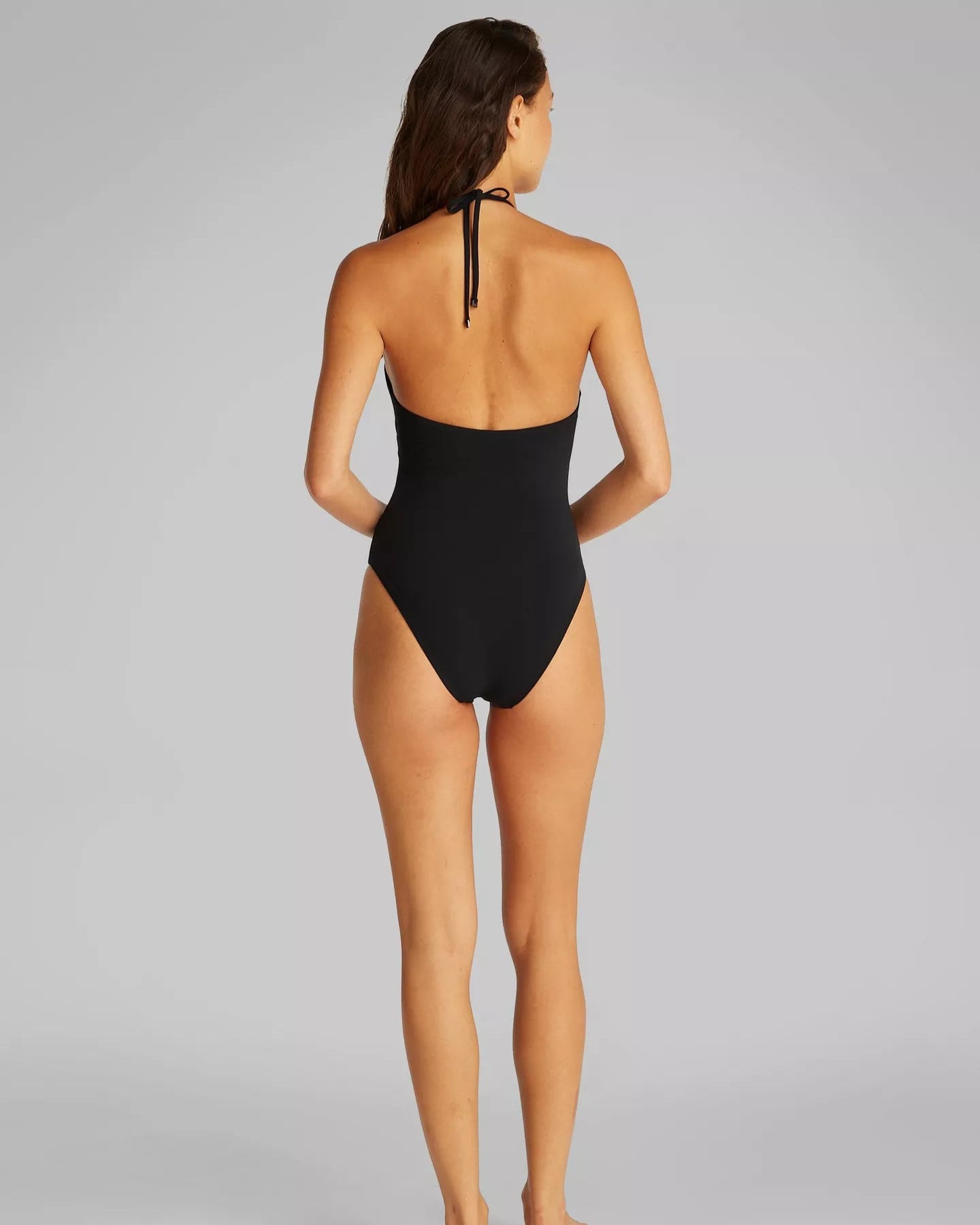Badedrakt bandeau one piece calvin klein wire swimwear svart sort black, norge frilin badetøy