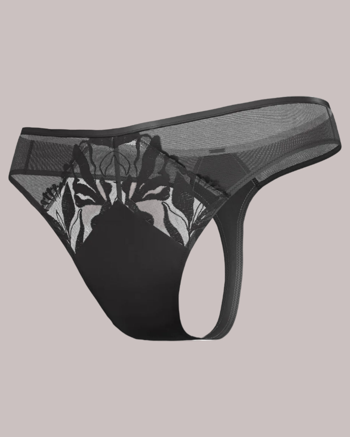 thong string calvin klein floral lace black svart, undertøy dame norge frilin