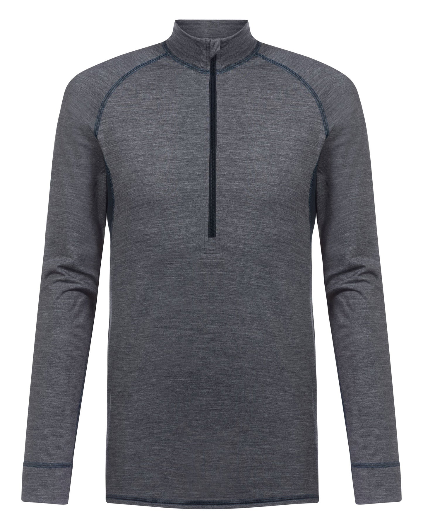 Ullundertøy herre genser med hals trøye ull virgin wool, Prfrmnc+ Mey grå, Frilin undertøy norge menn