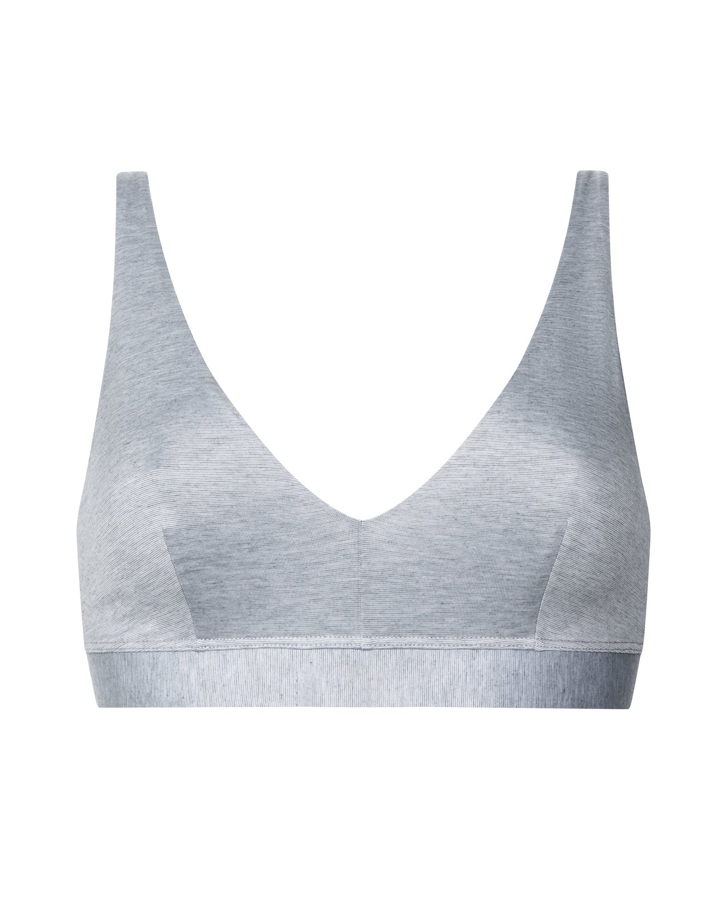 Spilefri BH triangel wireless, Modal mey mood, grå light grey melange, undertøy frilin norge
