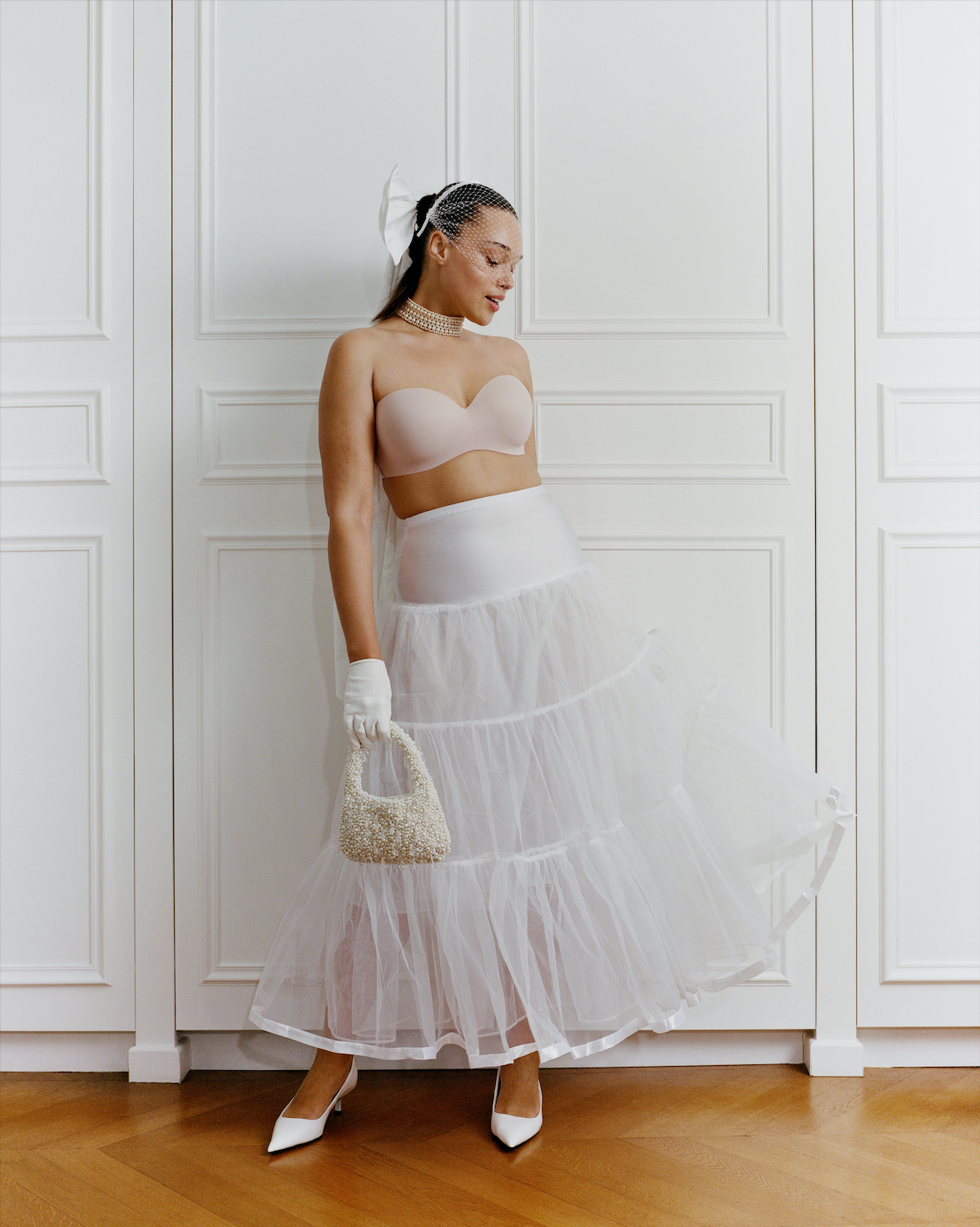 Brud undertøy, BH uten stopper nude, Chantelle Norah