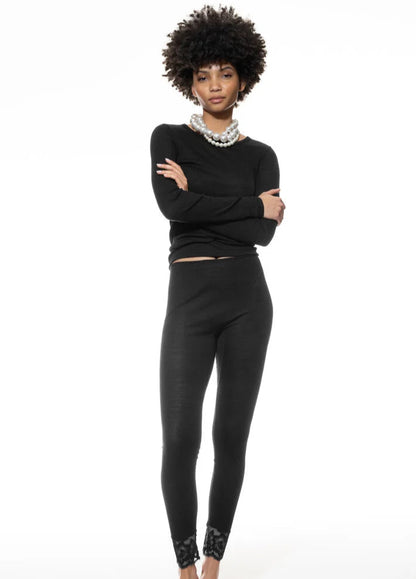 Ullundertøy merinoull silke, genser trøye black svart wool love Mey, Frilin undertøy norge dame