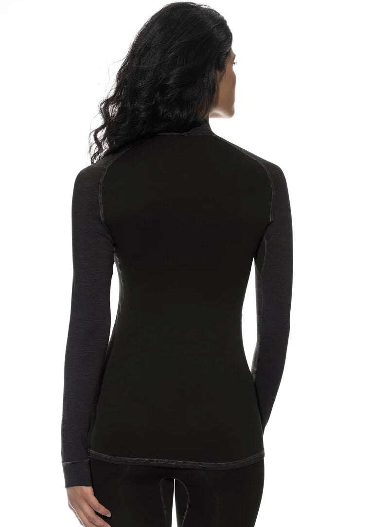 Ullundertøy genser med hals, glidelås zipper, ull virgin wool Prfrmnc+ Mey, Frilin undertøy norge dame