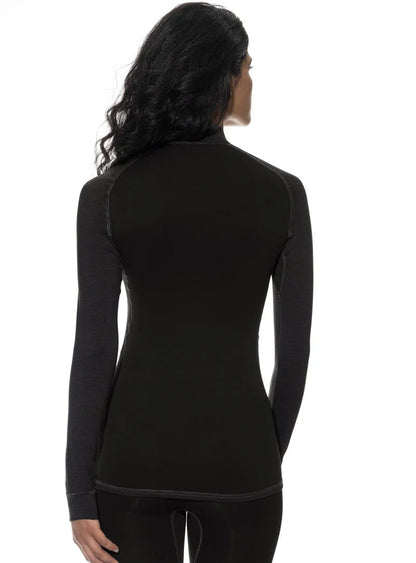 Ullundertøy genser med hals, glidelås zipper, ull virgin wool Prfrmnc+ Mey, Frilin undertøy norge dame