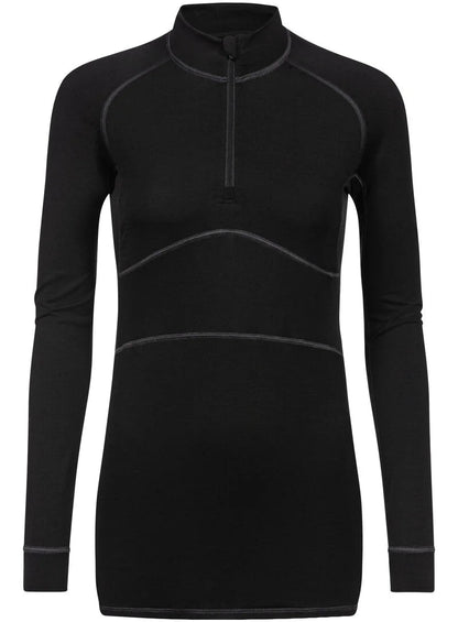 Ullundertøy genser med hals, glidelås zipper, ull virgin wool Prfrmnc+ Mey, Frilin undertøy norge dame