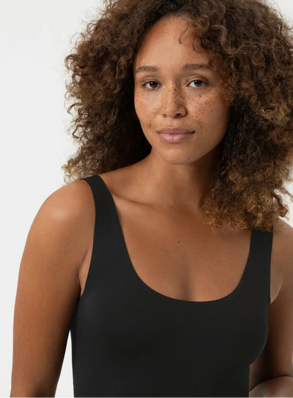 Sømløs tank topp singlet svart sort, simply better invisibles Mey, Frilin undertøy norge dame