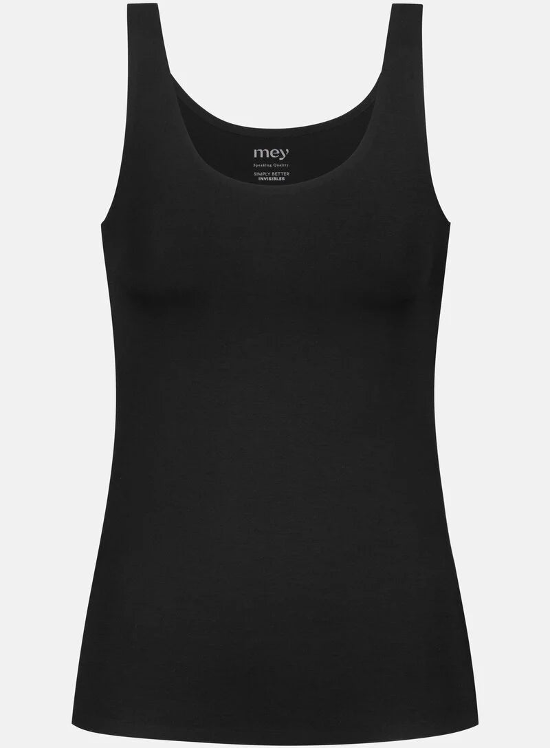 Sømløs tank topp singlet svart sort, simply better invisibles Mey, Frilin undertøy norge dame