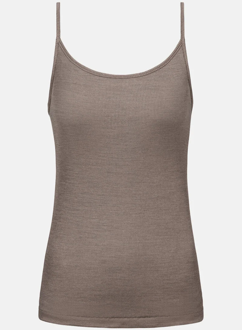 Ullundertøy merinoull silke, singlet spaghetti topp taupe beige wool love Mey, Frilin undertøy norge dame